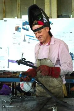 Forged gates created by a master. 스톡 사진