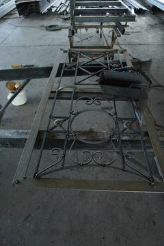 Forged gates created by a master. Photos