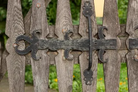 Forged Iron Hinge Stock Photos