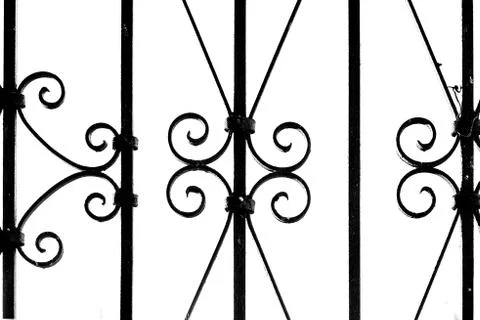 Forged lattice pattern details the isolate Stock Photos