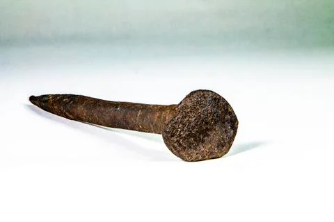 Forged nail Stock Photos