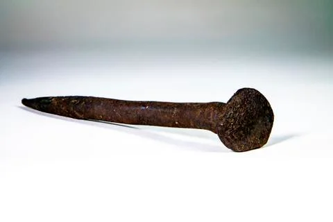 Forged nail Stock Photos