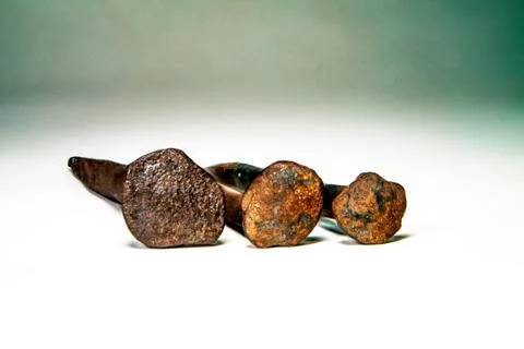 Forged nails Stock Photos