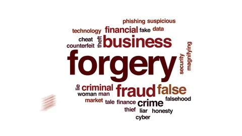 Forgery animated word cloud, text design... | Stock Video | Pond5
