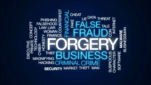 Forgery animated word cloud, text design... | Stock Video | Pond5
