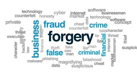 Forgery animated word cloud, text design... | Stock Video | Pond5