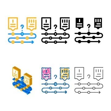 Forget communication stage of call center color icon vector simplified イラスト素材