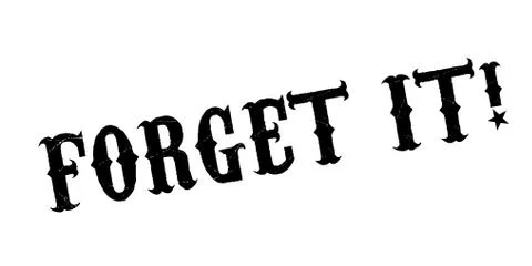 Forget It rubber stamp Stock Illustration