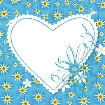 Forget me not card Stock Illustration