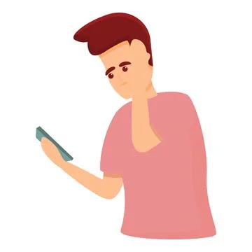 Forget new message icon, cartoon style Illustrazione stock