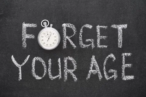Forget your age Stock Photos