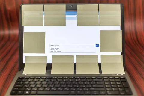 Forgetting and dependence concept Stock Photos