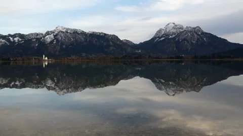 Forggensee lake #3 Stock Footage 12518550