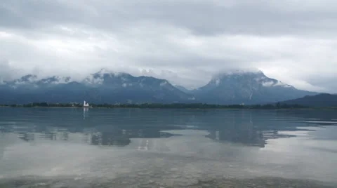 Forggensee lake Video stock 6532322
