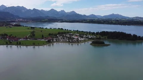 Forggensee reservoir Video stock 241688582