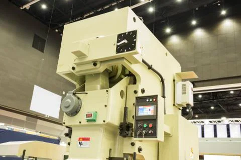 Forging machine for manufacturing process Stock Photos