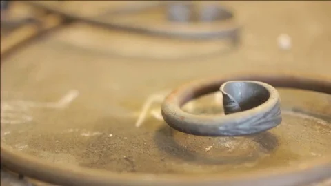 The forging products are on the table Stock Footage 75514072