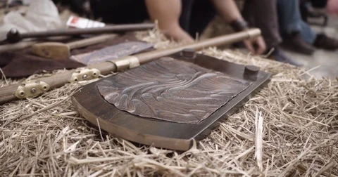 Forging. Smith handles picture. Stock Footage 71349849