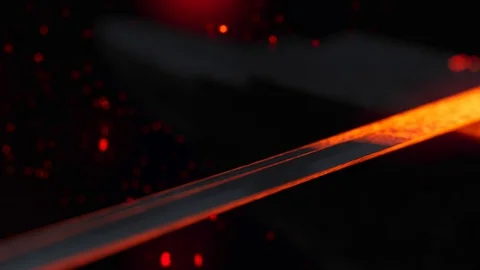 Forging a sword Stock Footage 113534250