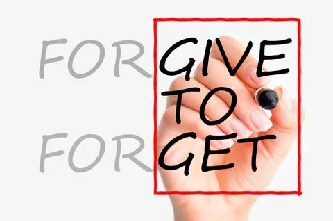 Forgive to forget in a relationship Stock-Fotos