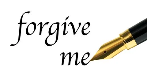 Forgive me Stock-Fotos