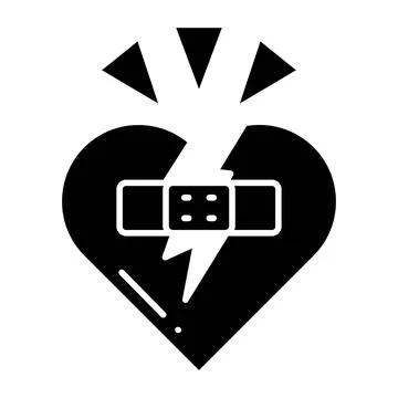 Forgiveness Glyph Icon Stock Illustration