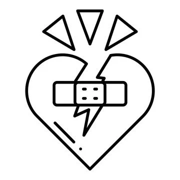 Forgiveness Line Icon Stock Illustration