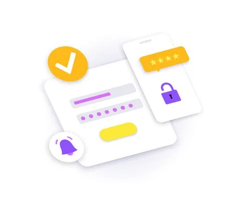 Forgot password question Stockillustratie