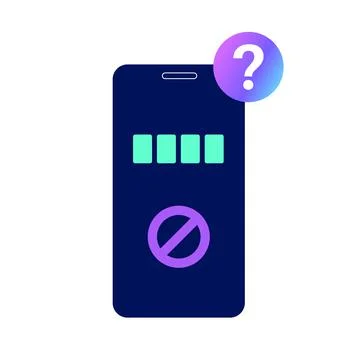 Forgot password question Stockillustratie