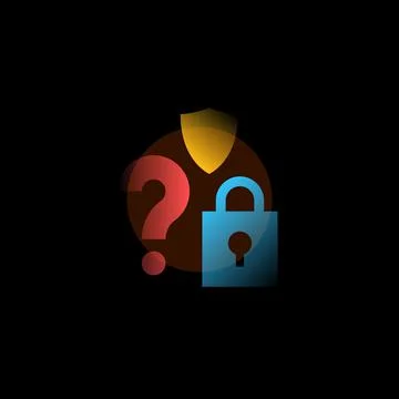 Forgot password. Vector icon in gradient style Stock Illustration