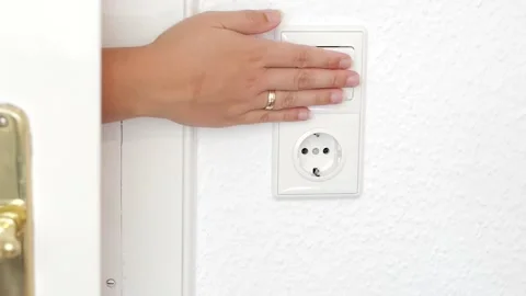 Forgot to turn off the light Stock Footage 130399200