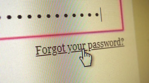 Forgot Your Password Video stock 95697951