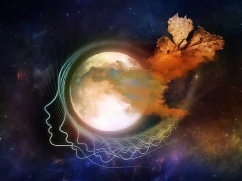 Forgotten Moon Stock Illustration