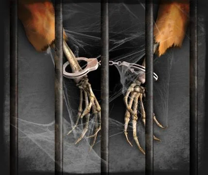 Forgotten Prisoner Stock Illustration