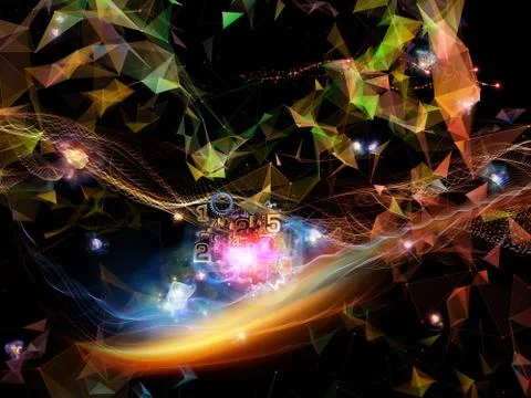 Forgotten Virtual World Stockillustratie