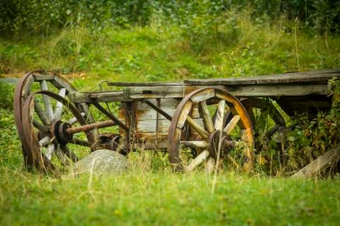 Forgotten wagon 스톡 사진