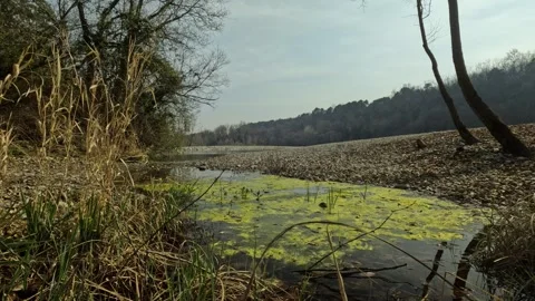 Forgotten Watercourse Within Protected Mountain Landscape Stock Footage 327798242