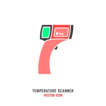 Forhead temperature icon イラスト素材