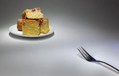 Fork and cakes Foto stock