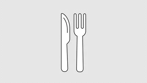 Fork and knife 스톡 동영상 335514393