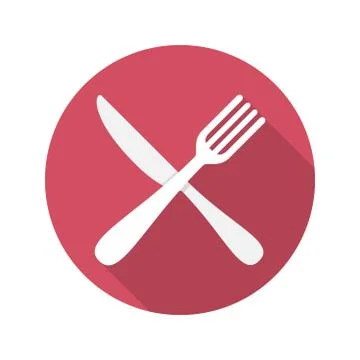Fork and Knife Icon Illustrazione stock