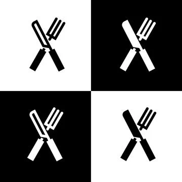 Fork and knife icon vector. Restaurant symbol Stock Illustration