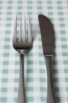 Fork and knife Stock Photos