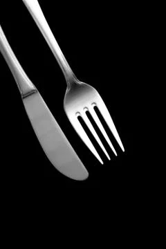 Fork and knife Stock Photos