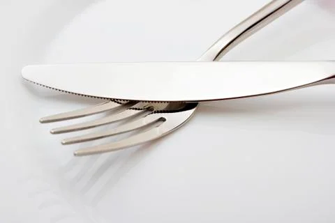 Fork and knife Stock Photos