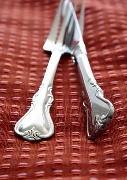 Fork and knife Stock Photos