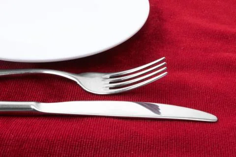 Fork and knife Stock-Fotos