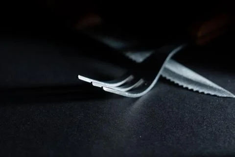 Fork and knife Foto stock