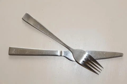 Fork and knife Stock Photos