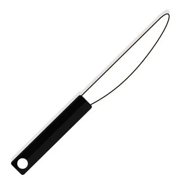 Fork and knife on white background. Vector illustration in trendy flat style Stock Illustration